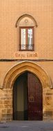 door of a church facade