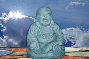 Buddha and sky background