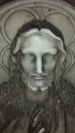 Jesus face cemetery