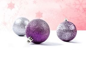 beautiful silver decoration for Christmas time