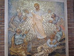 Jesus depiction on mosaic