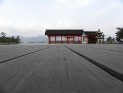 wood board temple