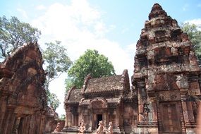 Ruins of the temple of Angkor Wat