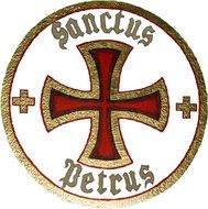 drawn catholic cross