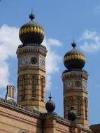 Synagogue tower clock in Hungary