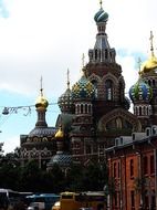 church of Our Savior on the Spilled Blood in the evening