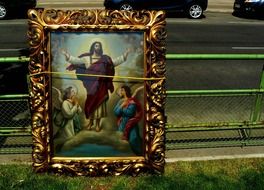 holy picture in a frame