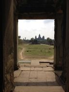 Asian Angkor Wat temple in Cambodia
