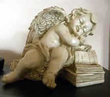 photo of the white stone angel figure
