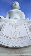 buddha white statue