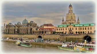 dresden frauenkirche church drawing