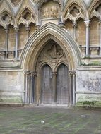 arched entrance to the church