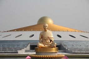 gold Budha monk