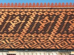 Ornament on the roof of a church
