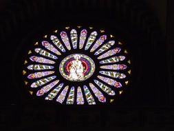 round stained glass window