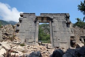 temple ruins in sunny Antalya