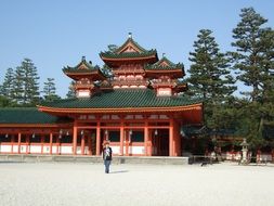 the Heian Jingu Shrine in Kyoto