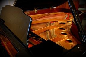 Pianoforte closeup