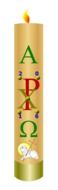 drawing of paschal candle