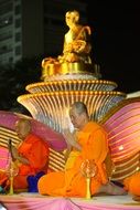 gold budha ceremony