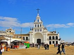 historic White Church in Huelva, Spain