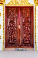 wood carving door