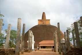 columns near the temple ruins