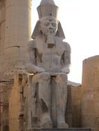 statue of pharaoh in Luxor, Egypt