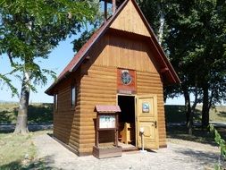 small wooden church