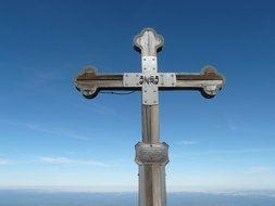 cross on a background of blue sky