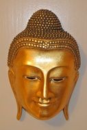 buddha gold asia mask