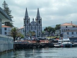 buildings on a picturesque island in portugal