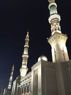 mosque as a shrine in night illumination