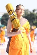 Buddhist at the festival in Thailand