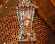 religious sculpture in the temple of Nepal