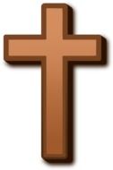 church cross wood drawing