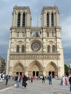 Notre Dame is a church in the center of Paris
