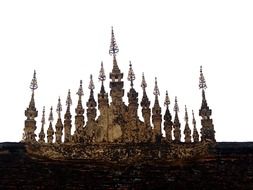 smoke roof decorations in luang prabang