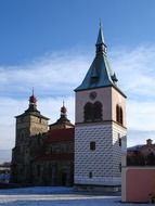 Kourim belfry in Bohemia