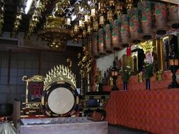 traditional japanese church inside