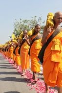 Thai monks on ceremony