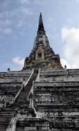 Wat Phu Khao Thong, or Golden Mountain Temple, thailand