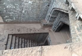 temple staircase in Kolhapur, India