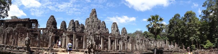Panoramic view of the temple