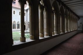columns in augustinian monastery