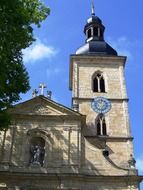 St. jacob's Church near the plants in Bamberg