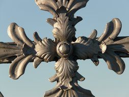 metal cross close up