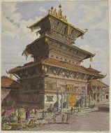 painted temple in Bhaktapur