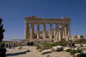 strikingly beautiful temple athens