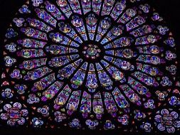 bright colored church window